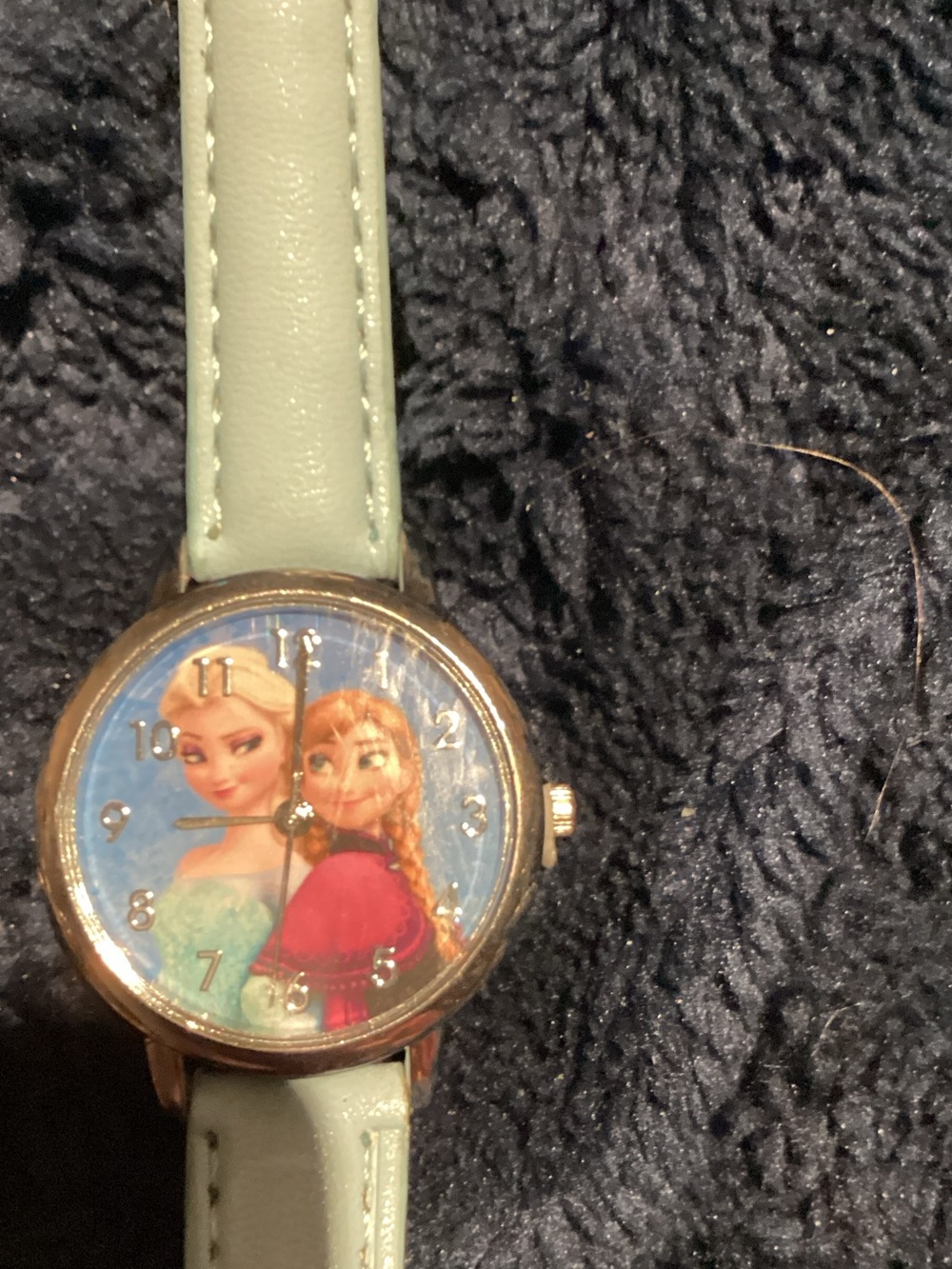 Girls Mint Green Frozen Character Timepiece